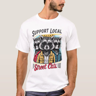Camiseta Apoyo a los gatos callejeros locales: Banda de map