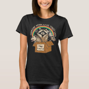 Camiseta Apoyo a los gatos callejeros locales Caja de cosec