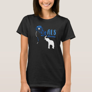 Camiseta Apoyo a los guerreros Als para Elefante de Cinta A