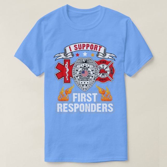 Camiseta apoyo a los primeros respondedores (Diseño del anverso)