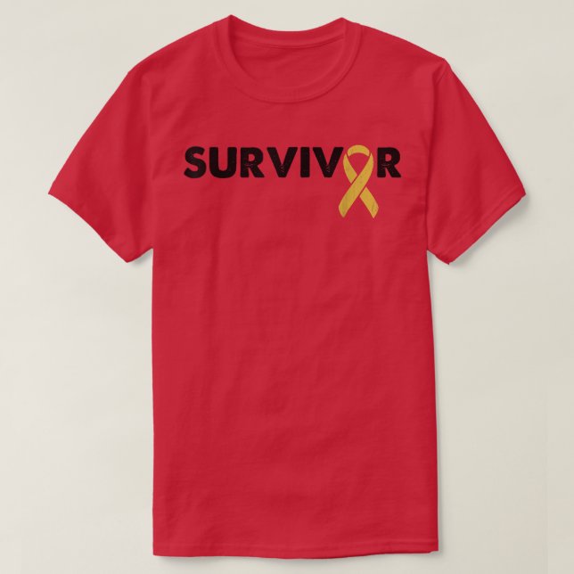 Camiseta Apoyo a los supervivientes - Concesión del cáncer  (Diseño del anverso)