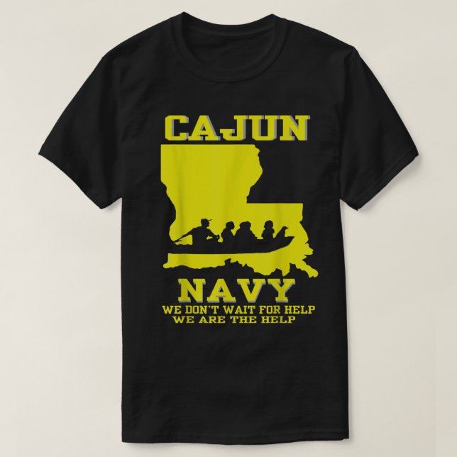 Camiseta Apoyo a Louisiana Search and Rescue CAJUN NAVY (Diseño del anverso)