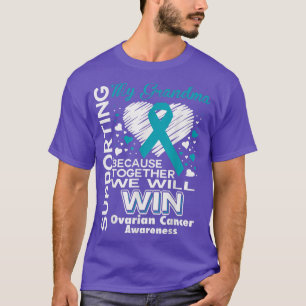 Camiseta Apoyo a mi abuela Conciencia sobre el cáncer de ov