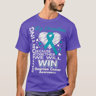 Camiseta Apoyo a mi abuela Conciencia sobre el cáncer de ov
