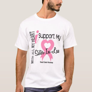 Camiseta Apoyo a mi cáncer de pecho de la cuñada