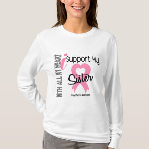 Camiseta Apoyo a mi cáncer de pecho de la hermana