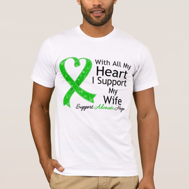 Camiseta Apoyo A Mi Esposa Con Todo Mi Corazón (Anverso)