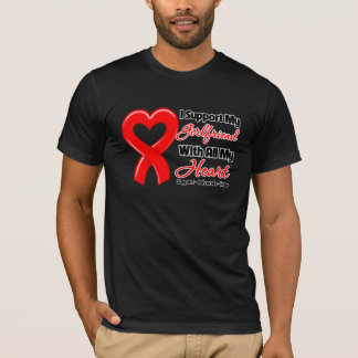 Camiseta Apoyo a mi novia con todo mi corazón