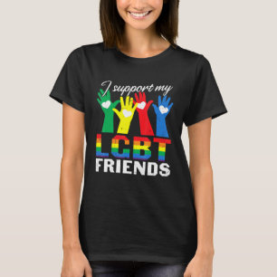Camiseta Apoyo A Mis Amigos Lgbt Que Coinciden Con Los Mejo