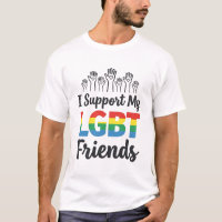 Apoyo a mis amigos LGBT Vector Orgullo Arcoíris De
