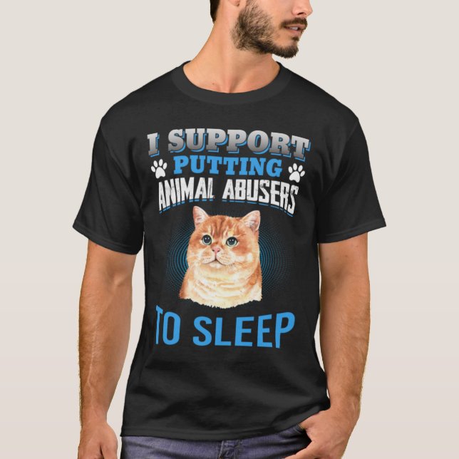 CAMISETA APOYO A PONER A LOS ABUSOS ANIMALES EN DORMIR (Anverso)