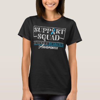 Camiseta Apoyo a Squad I Juvenil T1D Tipo 1 Diabetes Consci