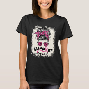 Camiseta Apoyo a Squad Messy Bun Breast Awareness Pi