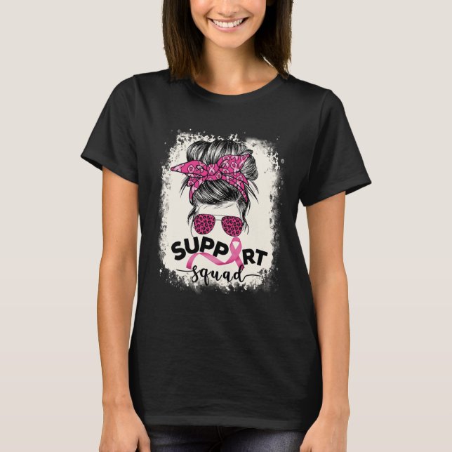 Camiseta Apoyo a Squad Messy Bun Breast Awareness Pi (Anverso)