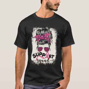 Camiseta Apoyo a Squad Messy Bun Breast Awareness Pi