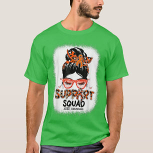 Camiseta Apoyo a Squad Messy Bun Butterfly TDAH Conciencia