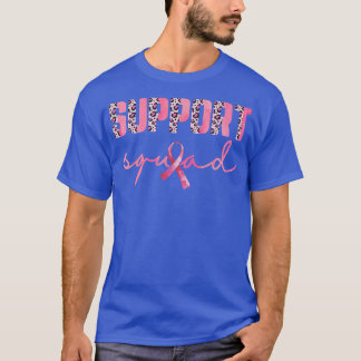 Camiseta Apoyo a Squad Pink Ribbon Leopard Brew Cancer Aw