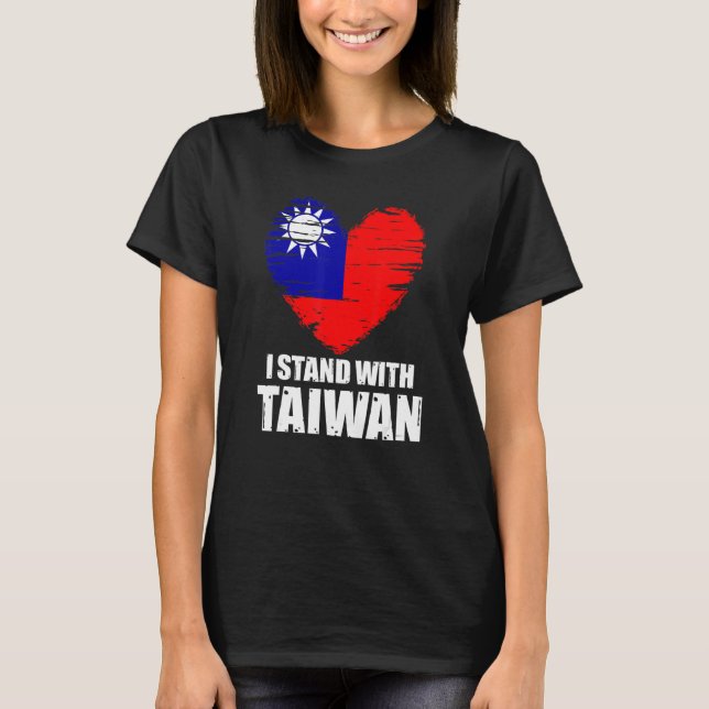 Camiseta Apoyo a Taiwán Bandera taiwanesa (Anverso)