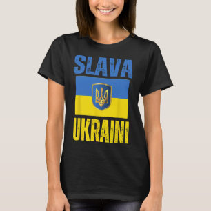 Camiseta Apoyo a Ucrania Bandera Ucraniana de Apoyo Slava