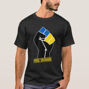 Camiseta Apoyo a Ucrania Estadounidense Libre de Ucrania