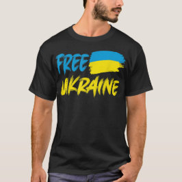 Camiseta Apoyo a Ucrania Me mantengo con Ucrania Bandera