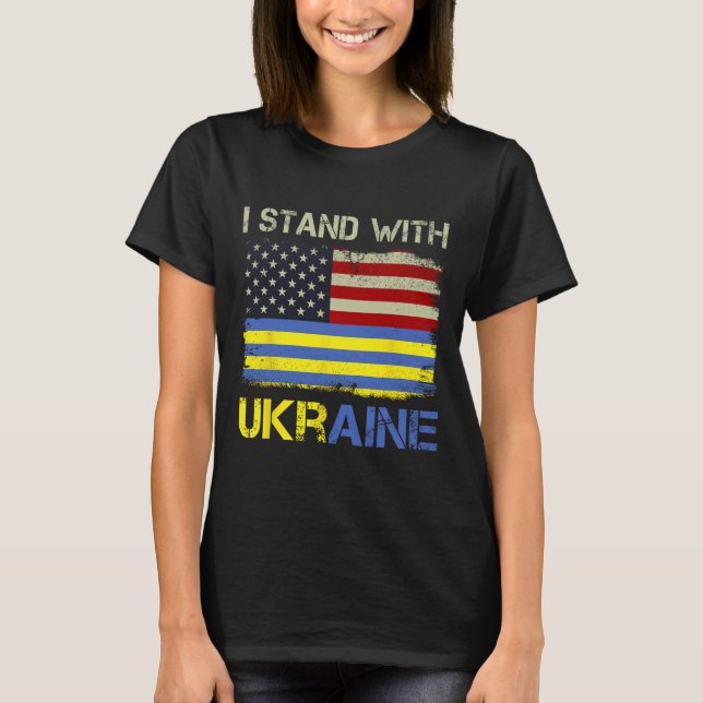Camiseta Apoyo a Ucrania Soporte Ucrania  (Anverso)