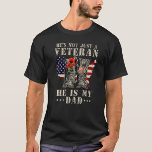 Camiseta Apoyo a veteranos de familia militar Mi papá Veter