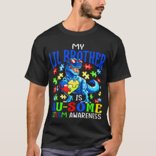 Camiseta Apoyo al Autismo Mi Hermano Menor es Increíble