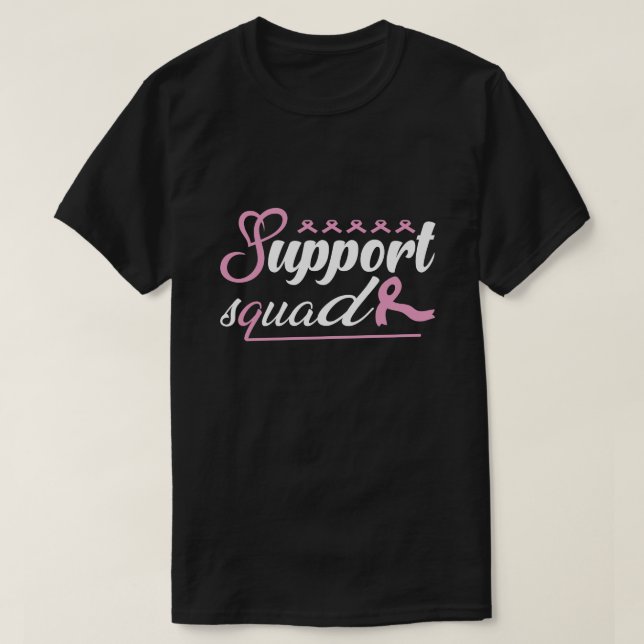 Camiseta Apoyo al cáncer de mama Escuadrón Sobreviviente de (Diseño del anverso)