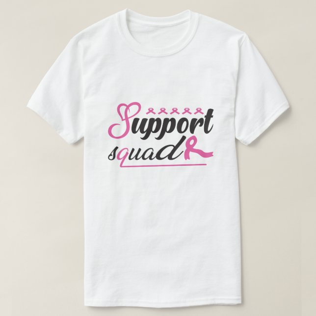 Camiseta Apoyo al cáncer de mama Escuadrón Sobreviviente de (Diseño del anverso)