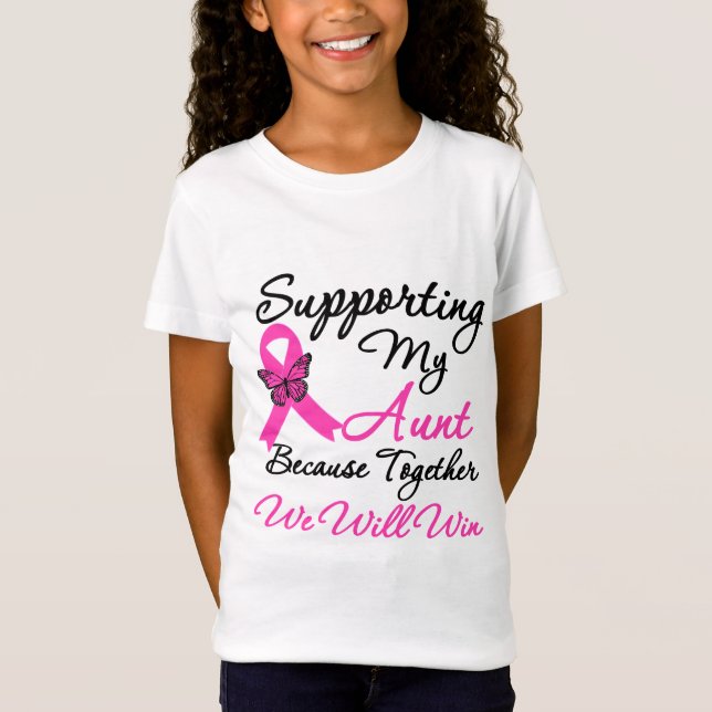 Camiseta Apoyo al cáncer de mama (Tía) (Anverso)