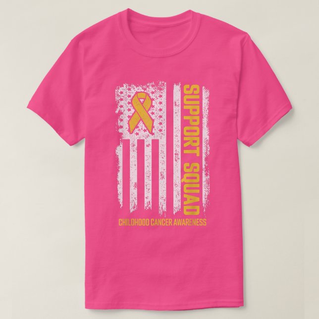 Camiseta Apoyo al cáncer infantil Escuadrón de Lucha contra (Diseño del anverso)