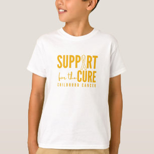 Camiseta apoyo al cáncer infantil para la curación Niños ca