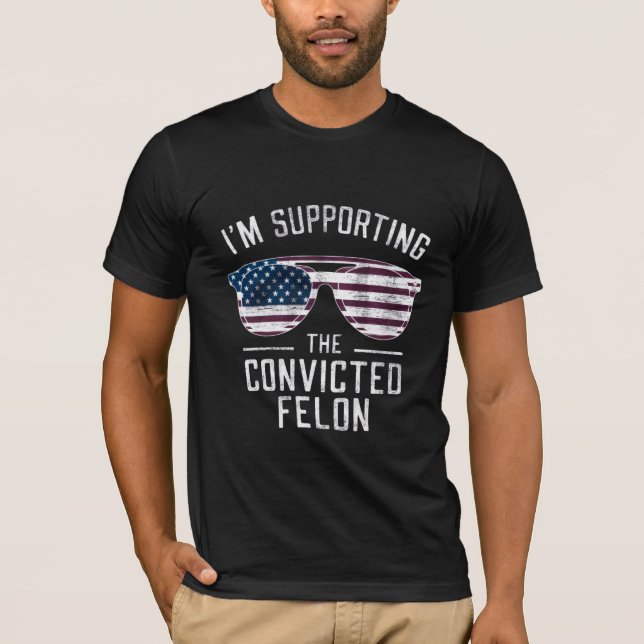 Camiseta Apoyo al condenado Felon Pro Trump 2024 (Anverso)