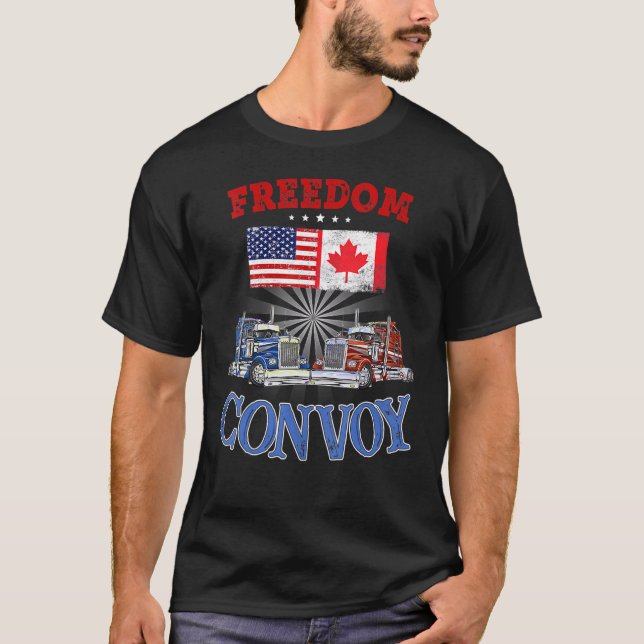 Camiseta Apoyo al Convoy de Libertad de Camioneros 2022 4 (Anverso)