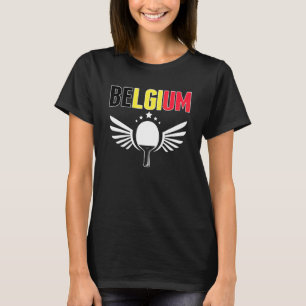 Camiseta Apoyo al equipo belga de tenis de mesa Belgium Pin