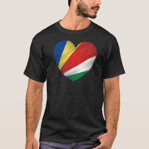 Camiseta Apoyo al Orgullo de Bandera de las Seychelles Vint