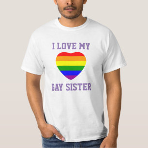 Camiseta Apoyo al Orgullo Gay Amo A Mi Hermana Gay