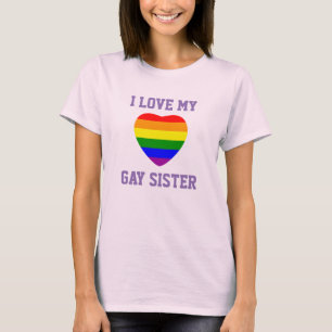 Camiseta Apoyo al Orgullo Gay Amo A Mi Hermana Gay