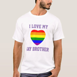 Camiseta Apoyo al Orgullo Gay Amo A Mi Hermano Gay