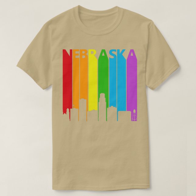 Camiseta Apoyo al Orgullo LGBT de Nebraska (Diseño del anverso)