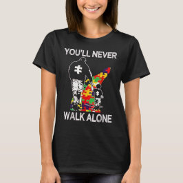 Camiseta Apoyo al padre con autismo solo rompecabezas Nunca