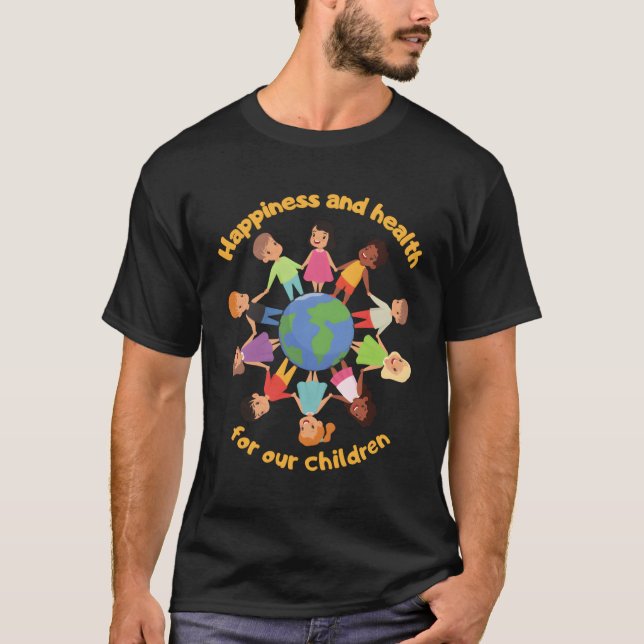Camiseta Apoyo Al Planeta Internacional Del Día Del Niño Eh (Anverso)