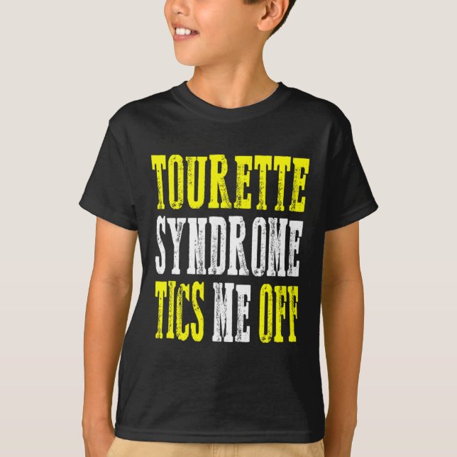 Camiseta Apoyo al Síndrome de Tourette de Sensibilización (Anverso)
