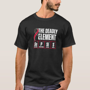 Camiseta Apoyo al superviviente guerrero del elemento de co