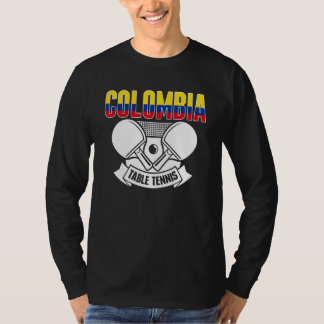Camiseta Apoyo al Tenis de Mesa Colombiano Ping Pong Colomb