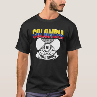 Camiseta Apoyo al Tenis de Mesa Colombiano Ping Pong Colomb