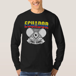 Camiseta Apoyo al Tenis de Mesa Ecuatoriano Ping Pong