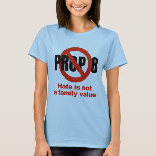 Camiseta APOYO ANTI 8 - el odio no es un valor familiar
