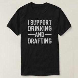 Camiseta Apoyo Beber y Redactar Fútbol Fantasía